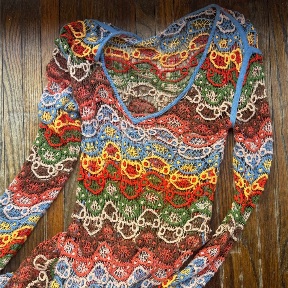 Multicolor Crochet Knit dress